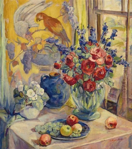 Studio Corner Oil Painting by Kathryn E. Bard Cherry