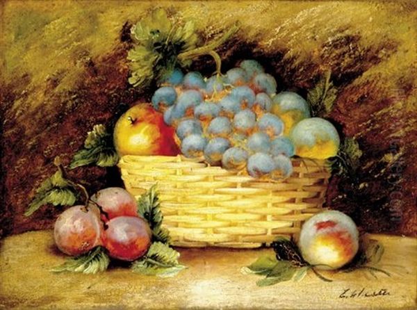 Fruit Still Life (+ Fruit Still Life; Pair) Oil Painting by Evelyn (nee Davy) Chester