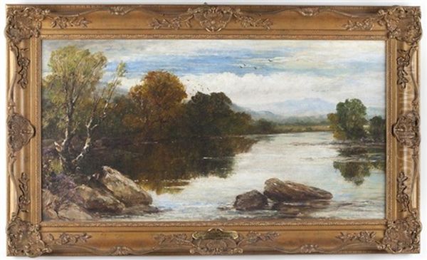 The River Oil Painting by George F. Chester