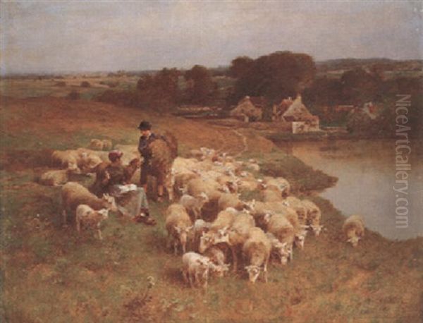 The Young Shepherds by Luigi Chialiva