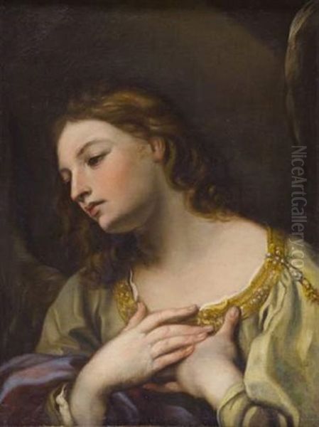 L'ange De L'annonciation Oil Painting by Giuseppe Bartolomeo Chiari