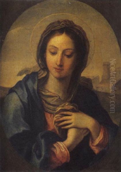 Madonna Oil Painting by Giuseppe Bartolomeo Chiari