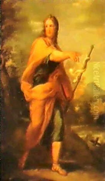 St.john The Baptist Oil Painting by Giuseppe Bartolomeo Chiari