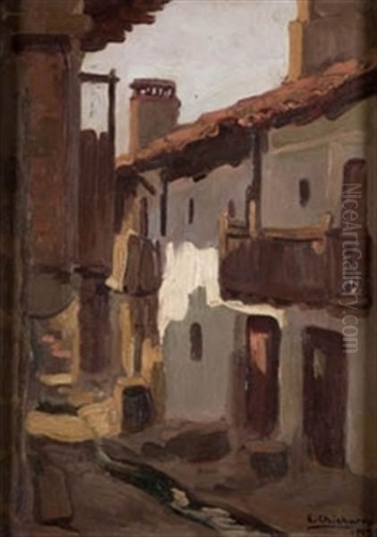 Callejon Oil Painting by Eduardo Chicharro Aguera