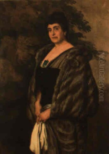 Retrato De Dama by Eduardo Chicharro Aguera