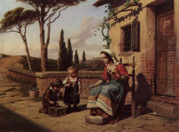 Il Nuovo Amichetto Oil Painting by Gaetano Chierici