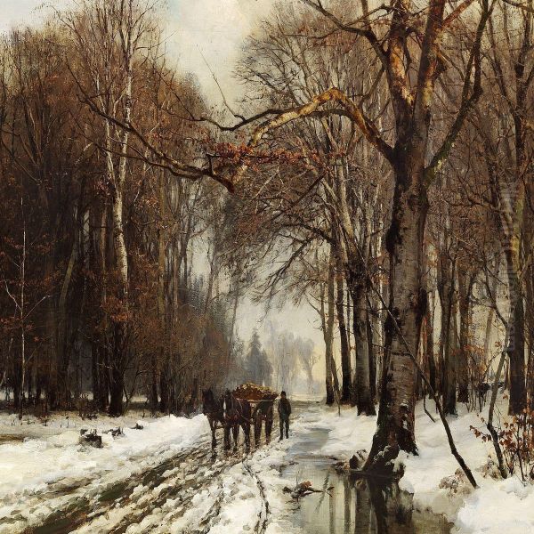 T vejr Oil Painting by A. Andersen-Lundby