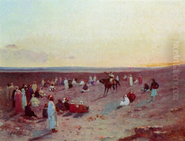 La Legende Du Desert Oil Painting by Alphonse Chigot