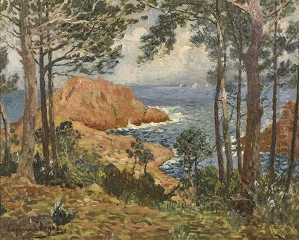 Red Rocks Oil Painting by Eugene Chigot