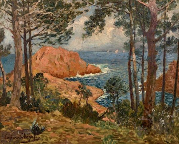 Les Roches Rouges Oil Painting by Eugene Chigot