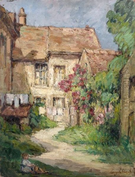 Maison Oil Painting by Eugene Chigot