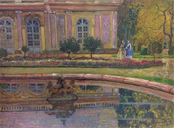 Parc De Versailles Anime Oil Painting by Eugene Chigot