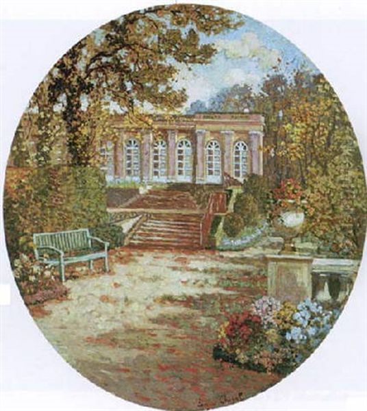 Le Parc Fleuri Oil Painting by Eugene Chigot