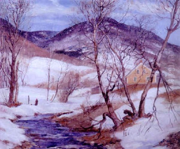 Vermont Landscape Oil Painting by Edwin Burrage Child