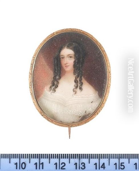 Portrait Of A Lady In White (+ 3 Others; 4 Works) by James Warren Childe