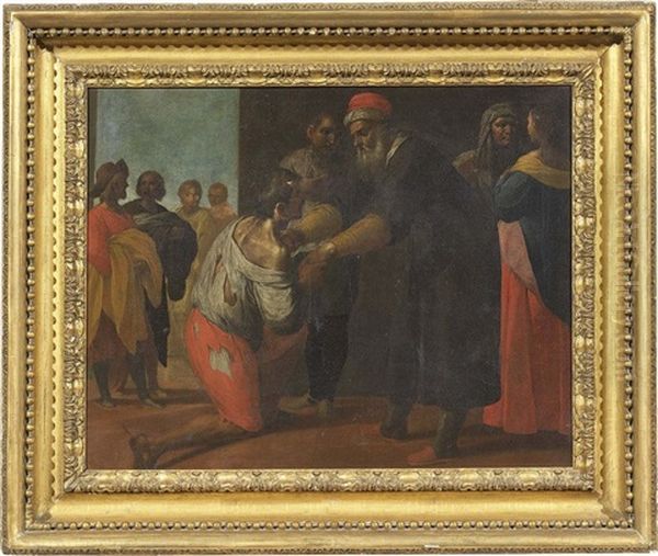 Ritorno Del Figliol Prodigo Oil Painting by Jacopo (da Empoli) Chimenti