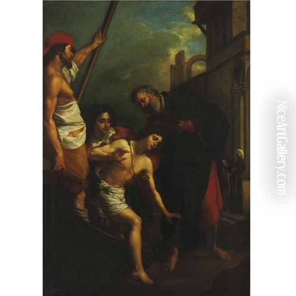 The Hospitality Of St. Giuliano Oil Painting by Jacopo (da Empoli) Chimenti