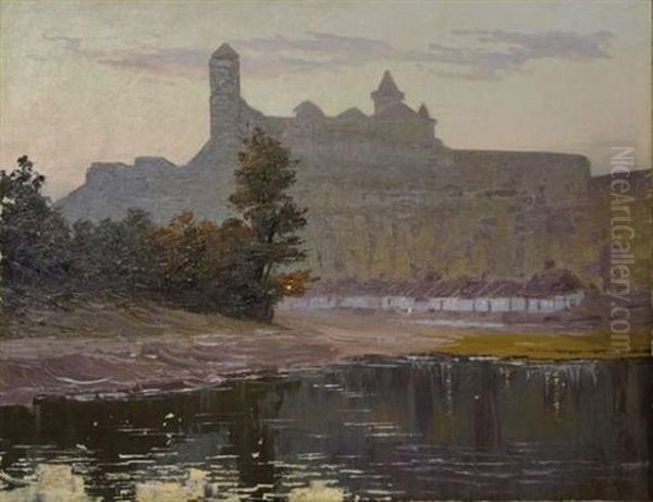 Vue Du Monastere Kamenetz-podolsk Oil Painting by Nikolaos Chimonas