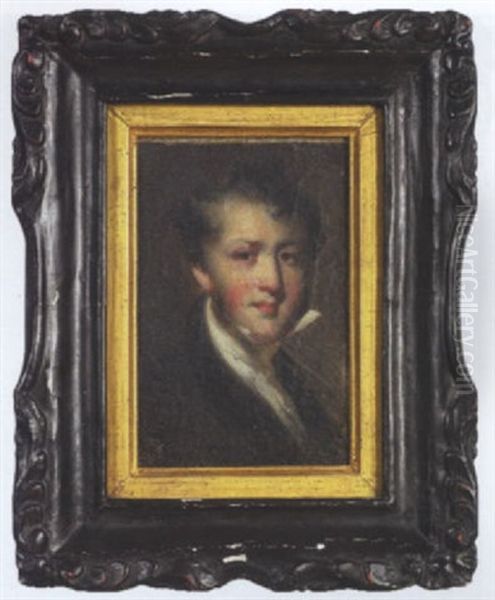 Portrait Study Of A Doctor (thomas Colledge?) Oil Painting by George Chinnery