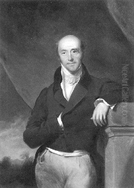 Portrait Of Henry Laing, Jr., Merchant And Banker, Boston Oil Painting by George Chinnery