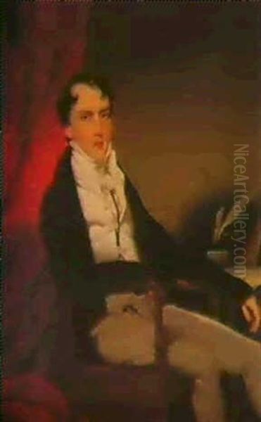 Portrait Of Mr. Scott Oil Painting by George Chinnery