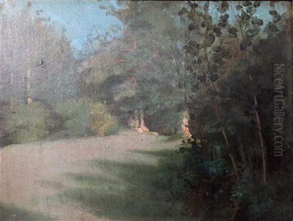 Etude, Le Parc Monceau Oil Painting by Antoine Chintreuil