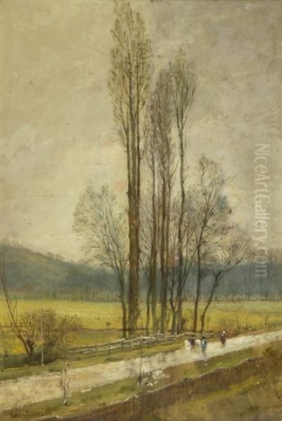 Herbstlandschaft Oil Painting by Antoine Chintreuil