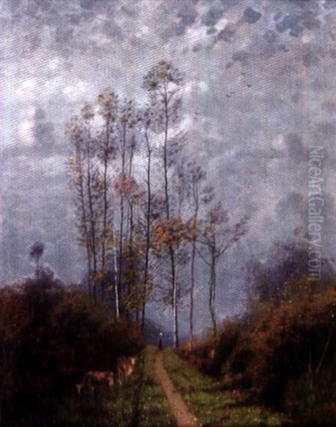 L'automne Oil Painting by Antoine Chintreuil