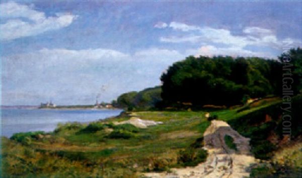 Coastal Landscape Oil Painting by Antoine Chintreuil