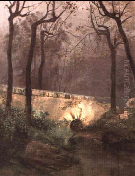 L'enceinte Du Parc Oil Painting by Antoine Chintreuil