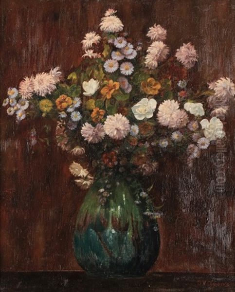 Vase De Fleurs Oil Painting by Demetre Chiparus