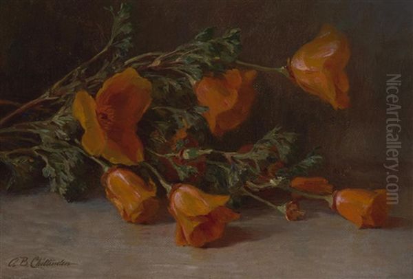 California Poppies Oil Painting by Alice Brown Chittenden