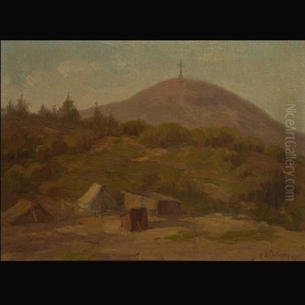 Lone Mountain, San Francisco Oil Painting by Alice Brown Chittenden