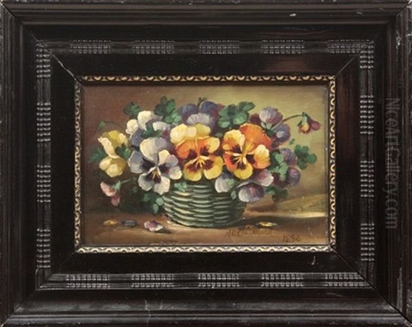 Pansies Oil Painting by Alice Brown Chittenden