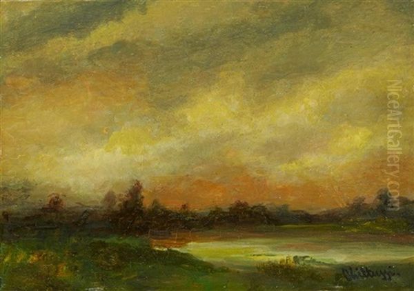 Paysage Oil Painting by Anton Chittussi