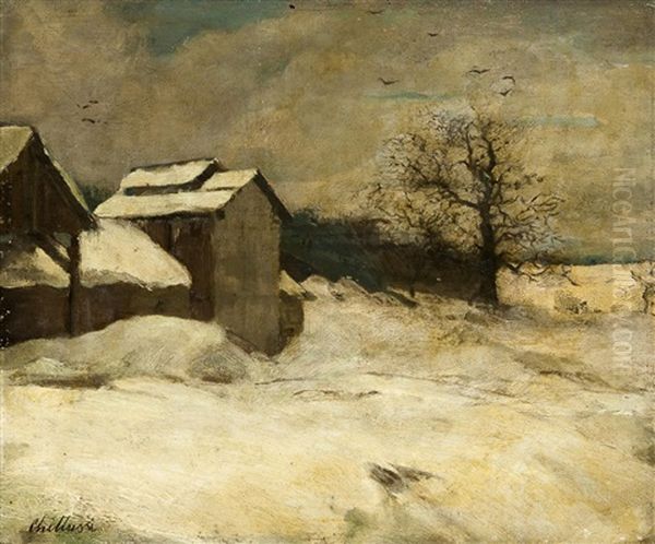 Winterlandschaft Oil Painting by Anton Chittussi