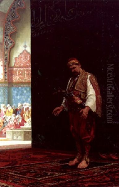 The Harem Guard Oil Painting by Stanislaus von Chlebowski