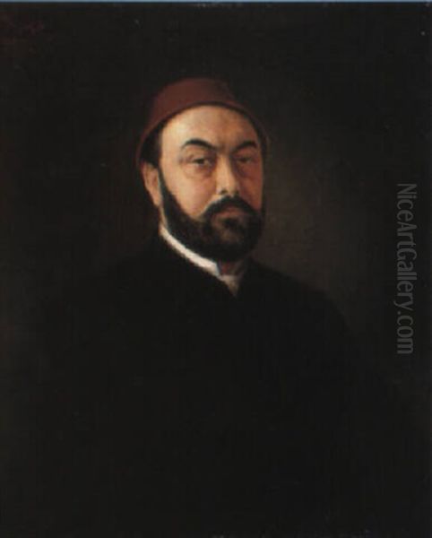 Portrait Du Sultan Abdul Aziz Oil Painting by Stanislaus von Chlebowski