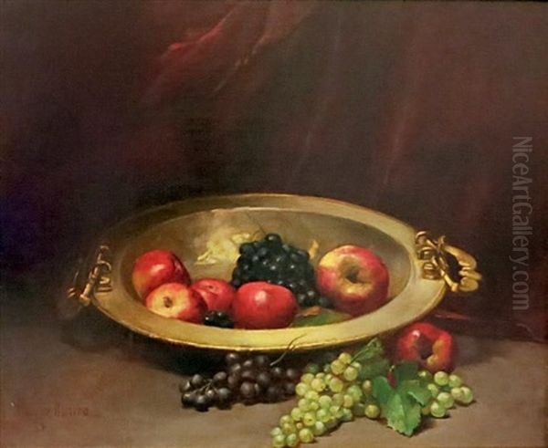 Nature Morte Aux Pommes Et Raisins Oil Painting by Paul-Charles Chocarne-Moreau