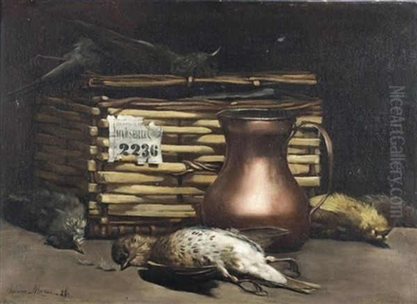 Jagdstillleben Oil Painting by Paul-Charles Chocarne-Moreau