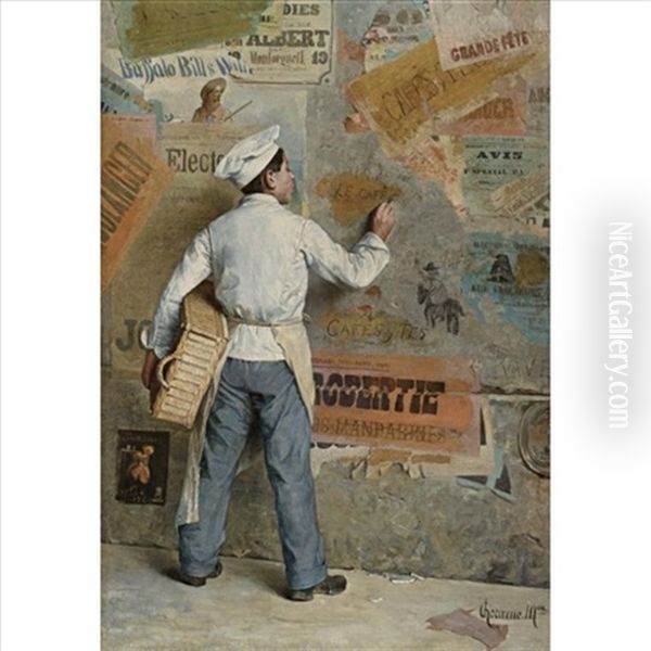 The Baker Boy Oil Painting by Paul-Charles Chocarne-Moreau