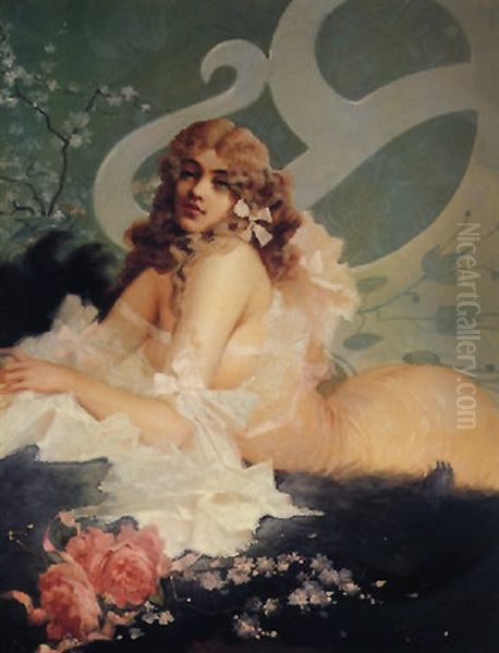 The Temptress Oil Painting by Alfred Choubrac