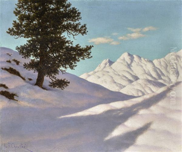 Soleil Du Midi, Engadine Oil Painting by Ivan Fedorovich Choultse