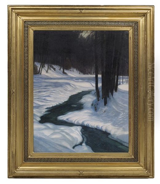 The Snow Melt Oil Painting by Ivan Fedorovich Choultse