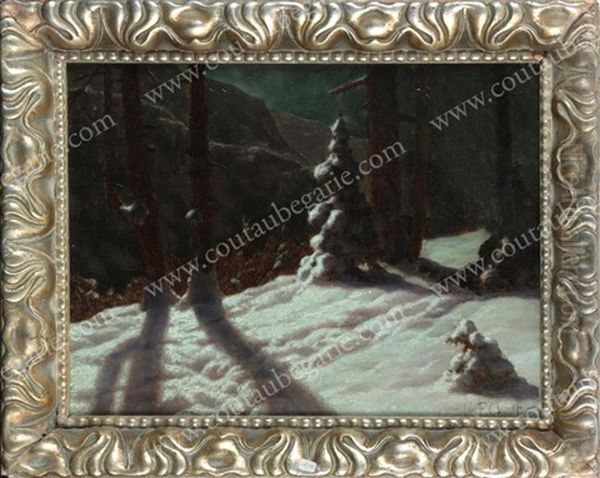 Foret Enneigee Oil Painting by Ivan Fedorovich Choultse