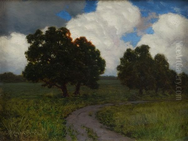 Summer Clouds Oil Painting by Ivan Fedorovich Choultse