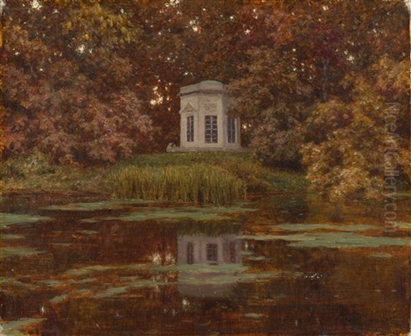 Etang Dans Le Parc,  Versaille Oil Painting by Ivan Fedorovich Choultse