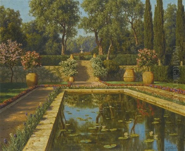 Jardin Fleuri, Nice by Ivan Fedorovich Choultse