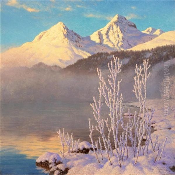 Blick Auf Den St. Moritzersee Oil Painting by Ivan Fedorovich Choultse