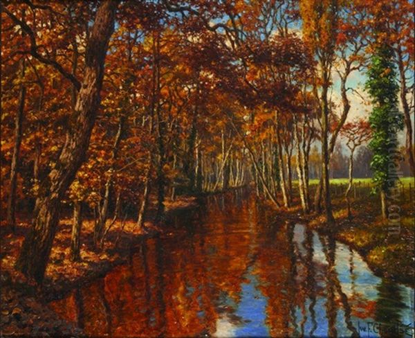 Riviere En Automne Oil Painting by Ivan Fedorovich Choultse